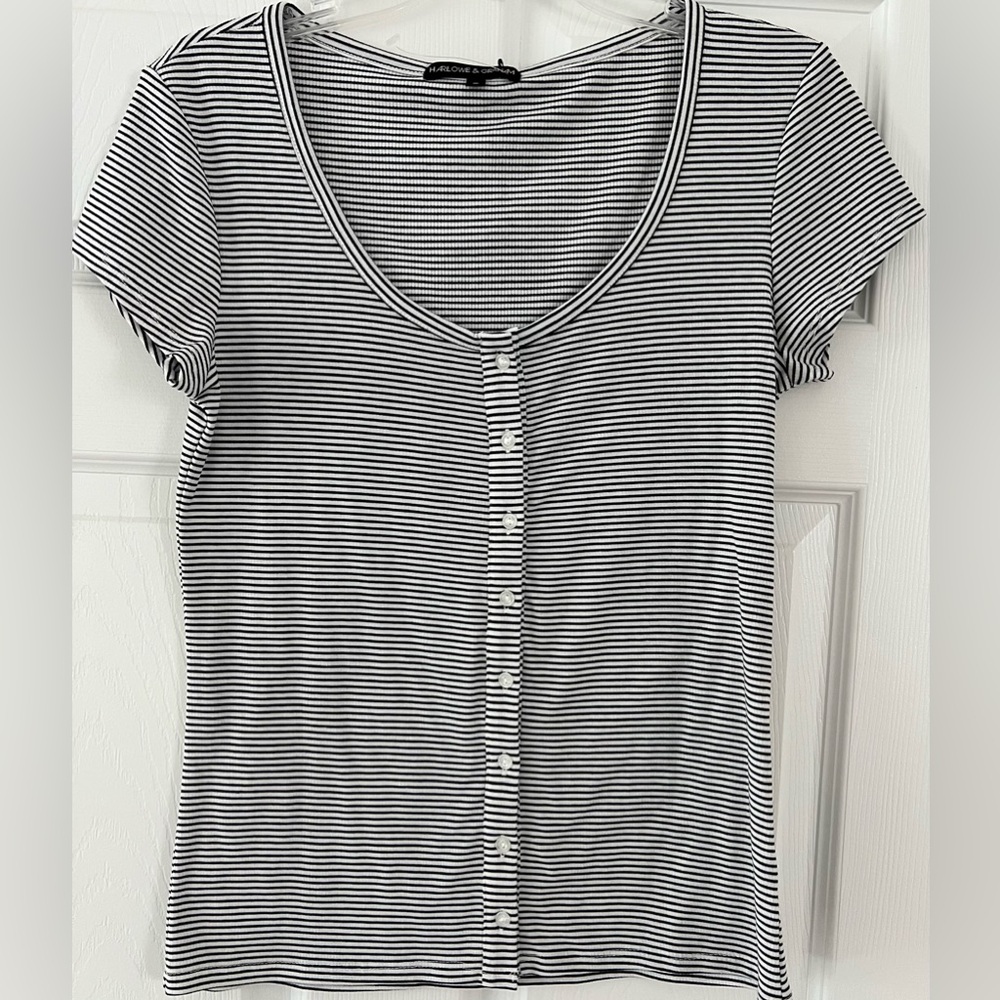 NWT Harlow & Graham Ribbed Tee